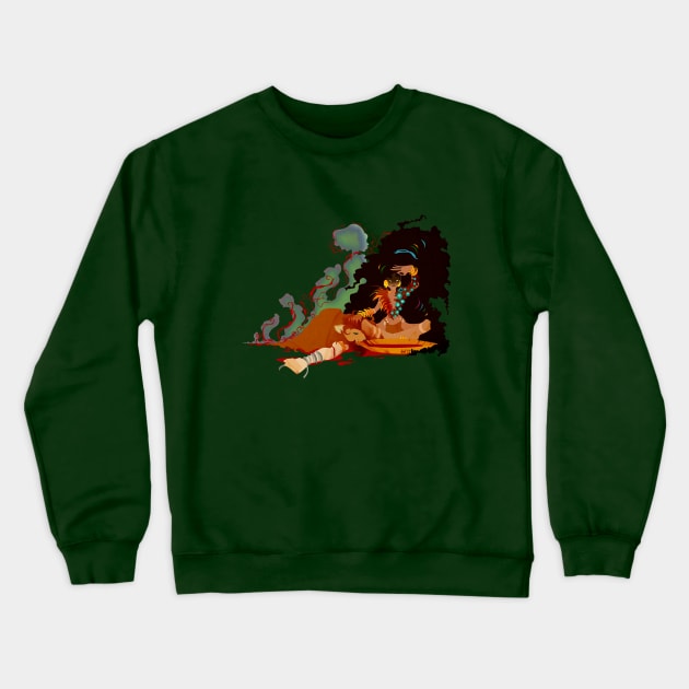 Calypso the Voodoo Priestess Crewneck Sweatshirt by artofdel